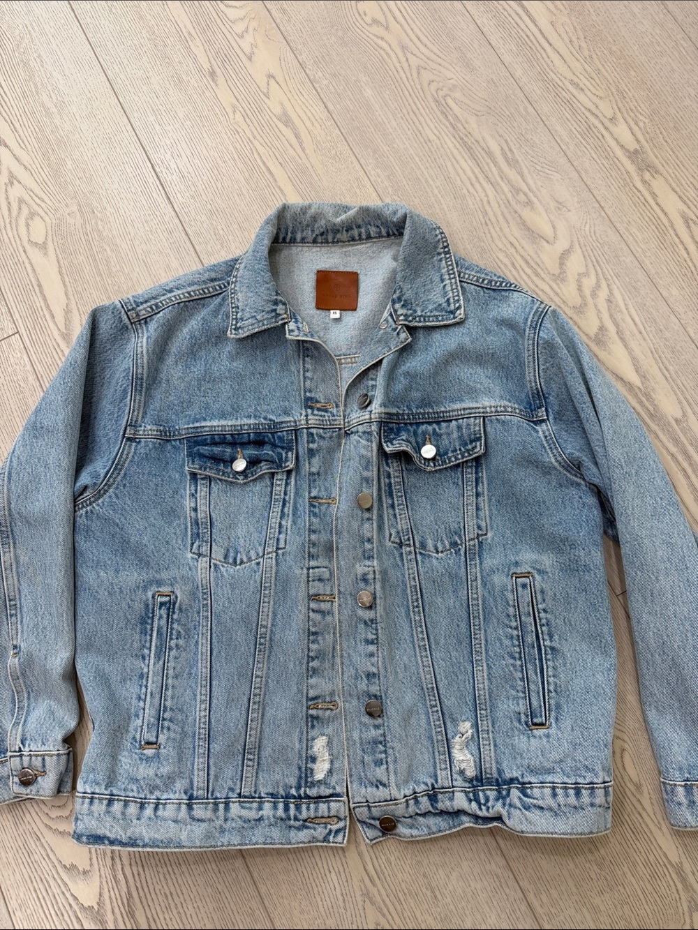 Anine Bing Light Blue Denim Jacket